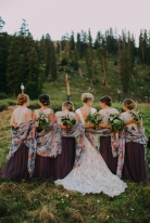 Mountain Wedding, Mountain Ceremony, Colorado Wedding, Colorado Bride, Outdoor Wedding, Outdoor Ceremony, Mother of the Bride, Summer Wedding, Bridal party, Bridal Party hair